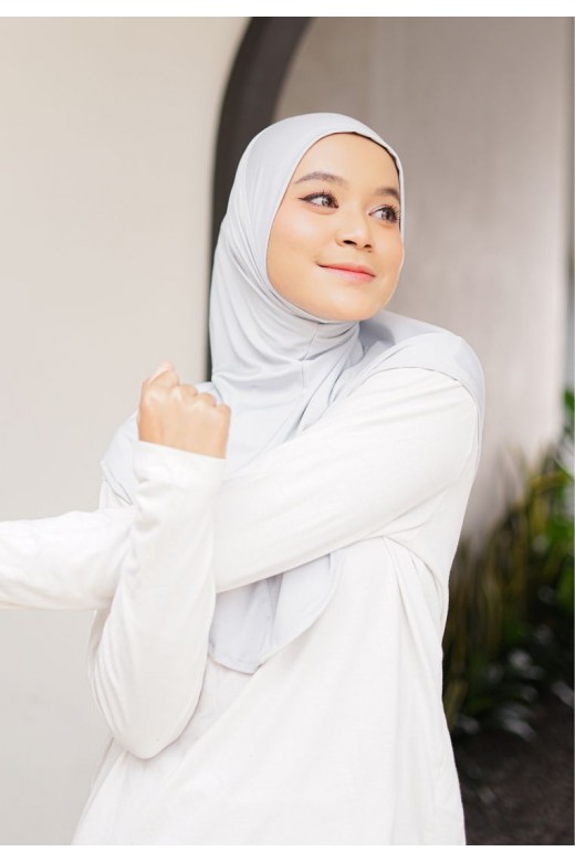Maisa Hijab Sporty Silver